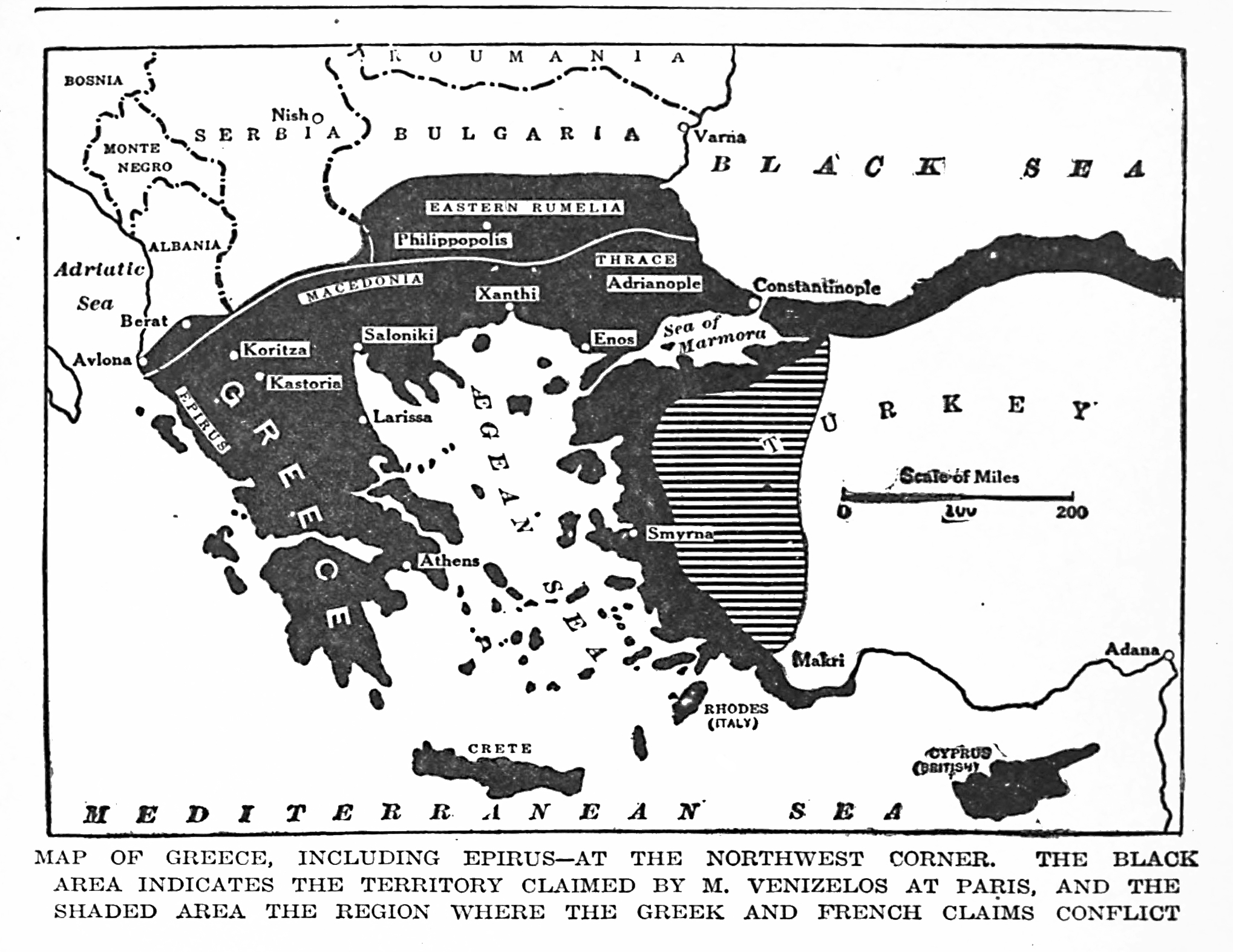 Greek territorial claims at the 1919 Paris Peace Conference (Venizelos)